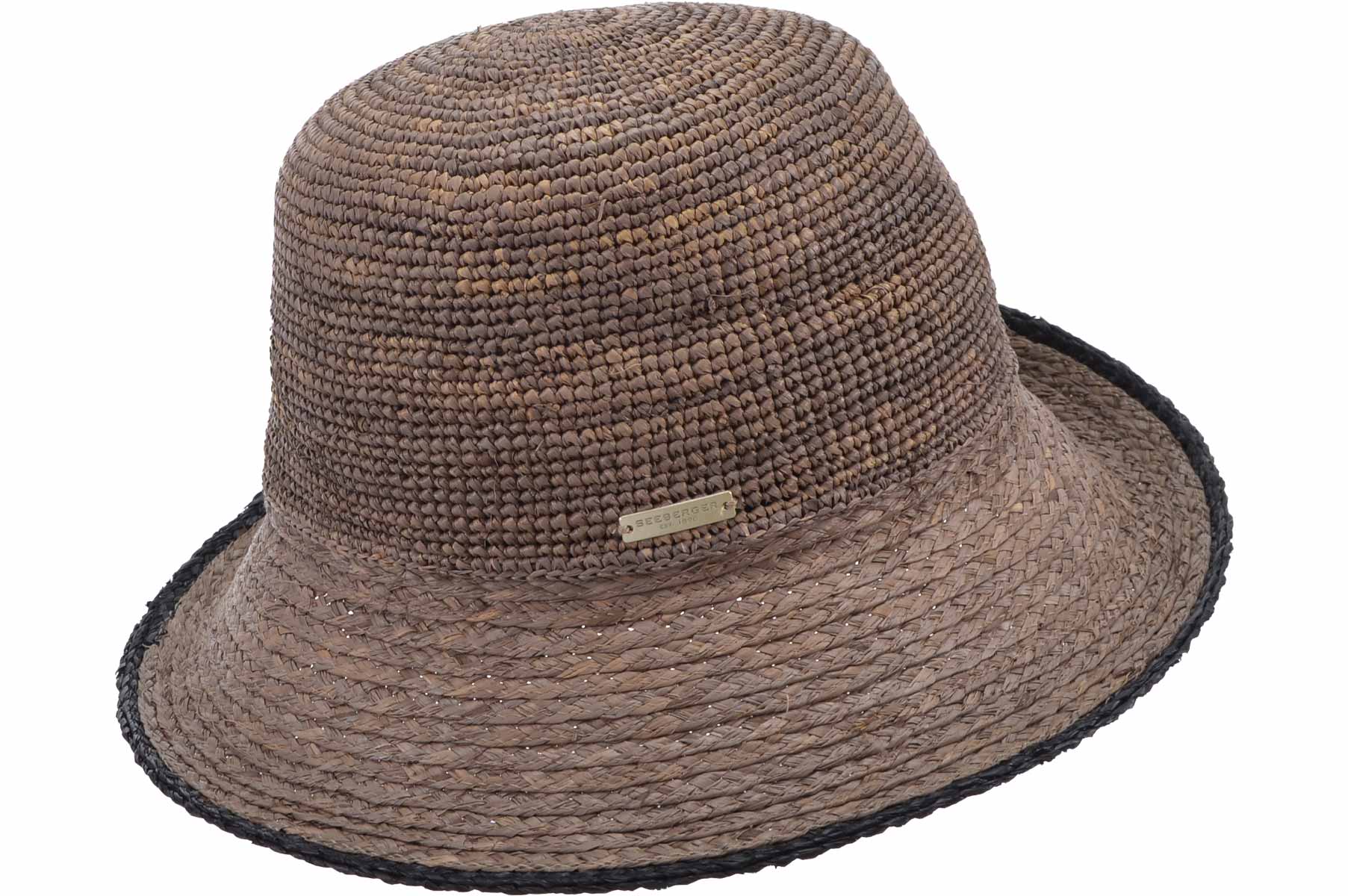 Raffia crochet cloche