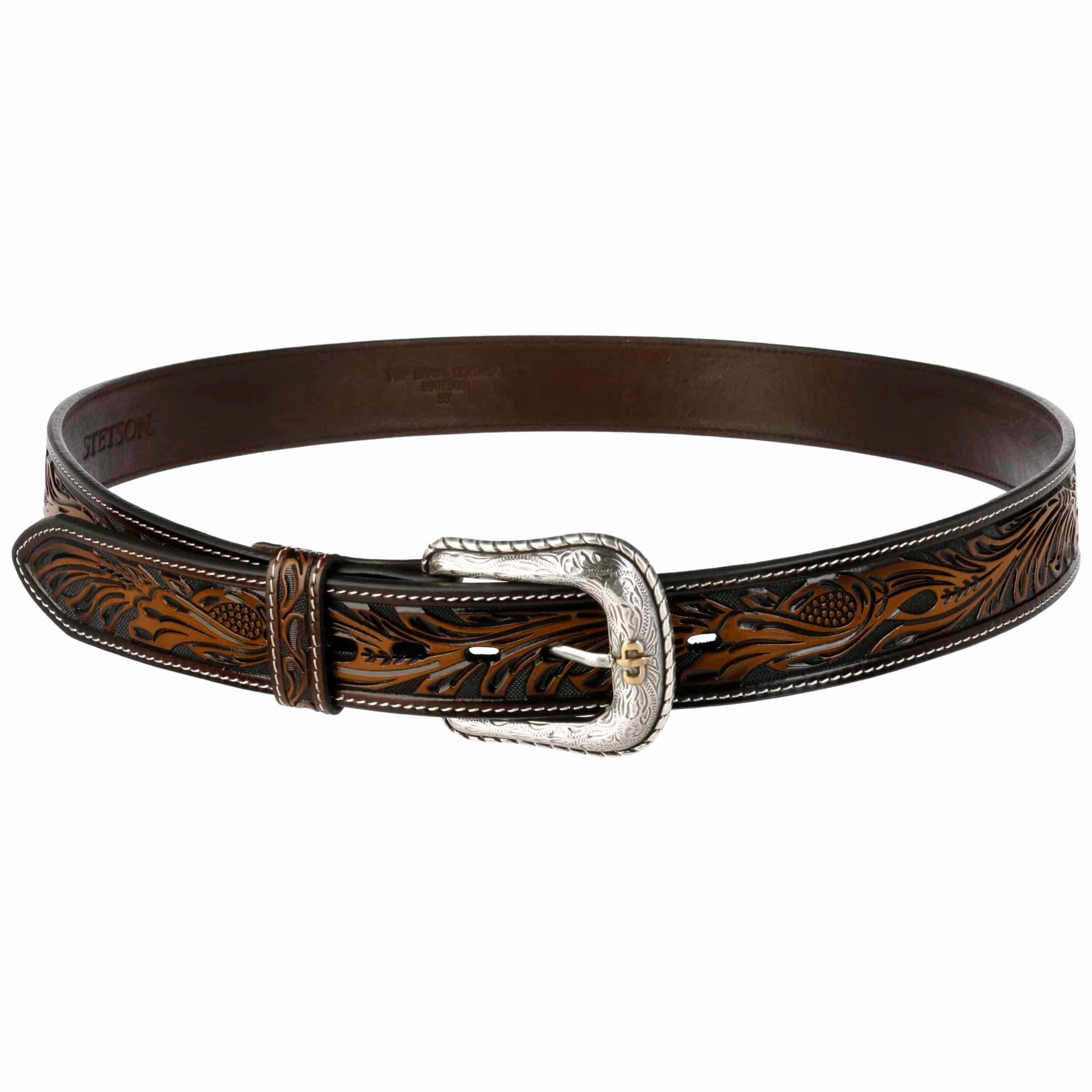 Tooled Leather Belt