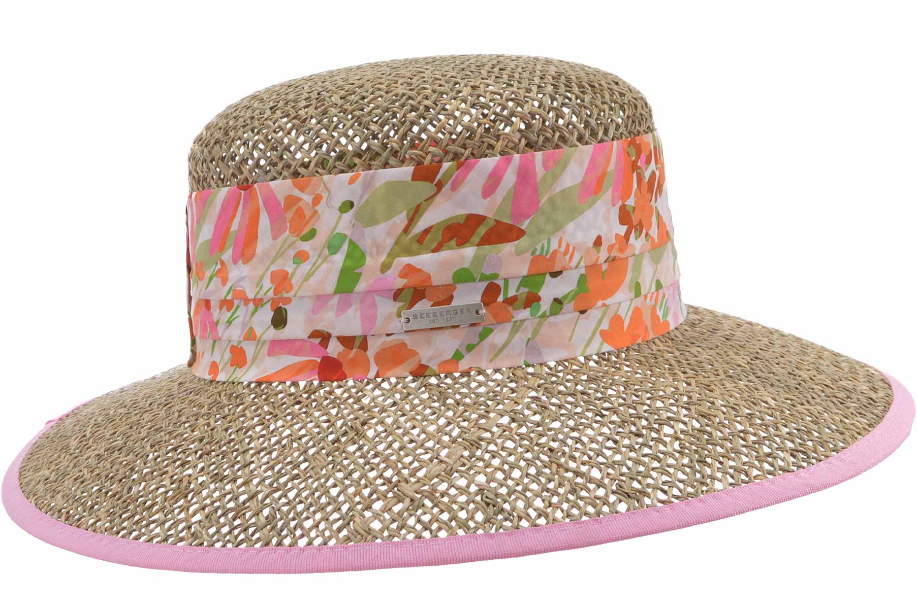 Straw hat seagrass cloche