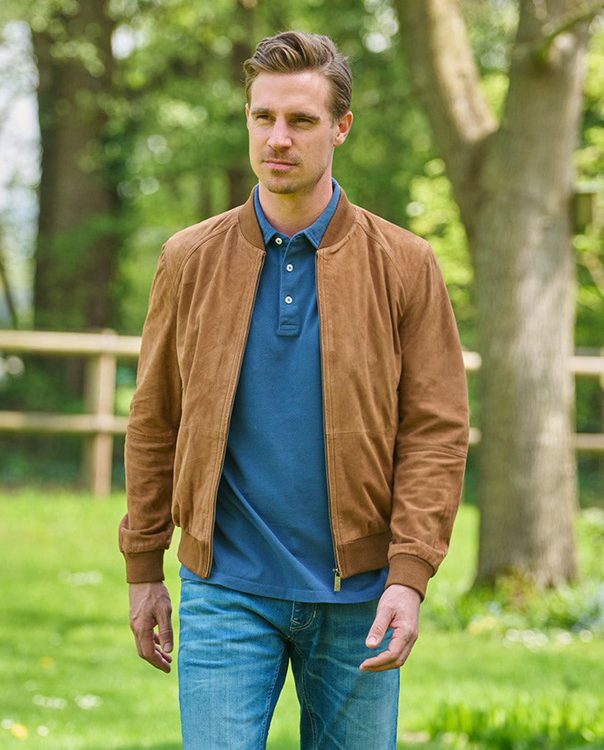 Winston III – Cognac Suede Blouson