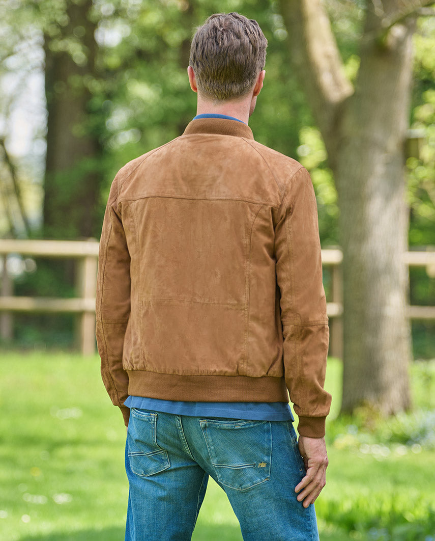 Winston III – Cognac Suede Blouson