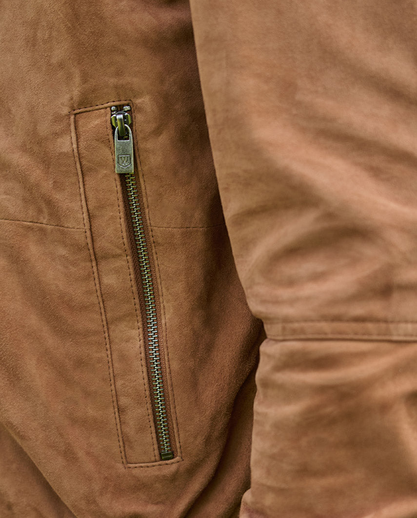 Winston III – Cognac Suede Blouson