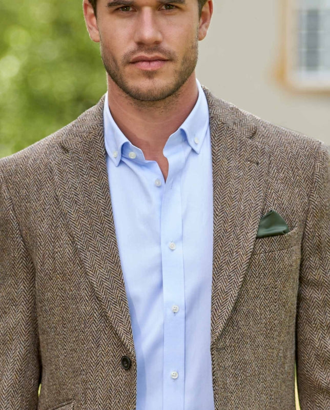 London – Country Herringbone Harris Tweed Kavaj