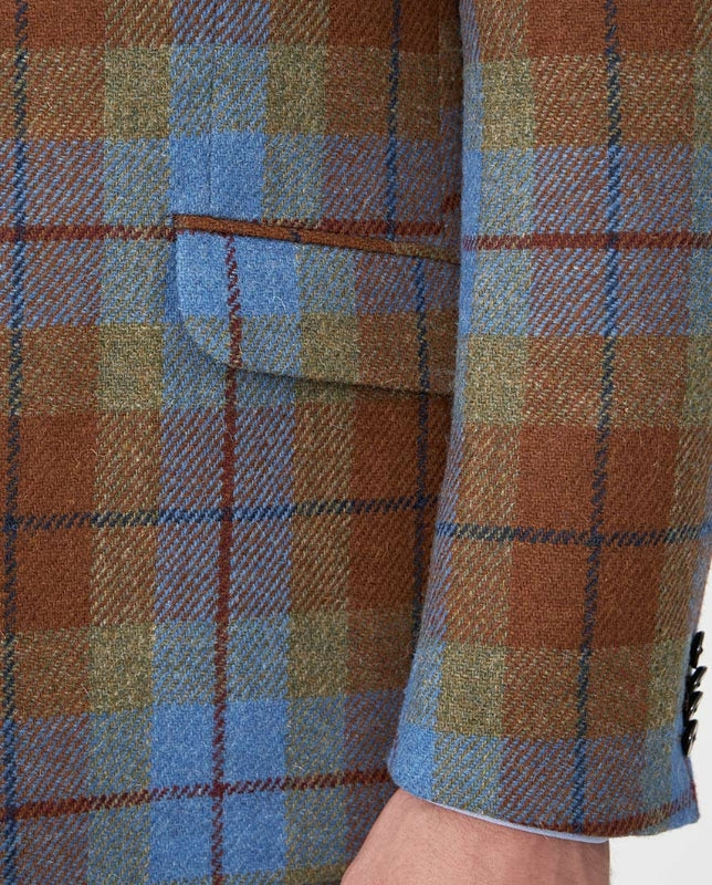 London – Gold Tartan Harris Tweed-kavaj