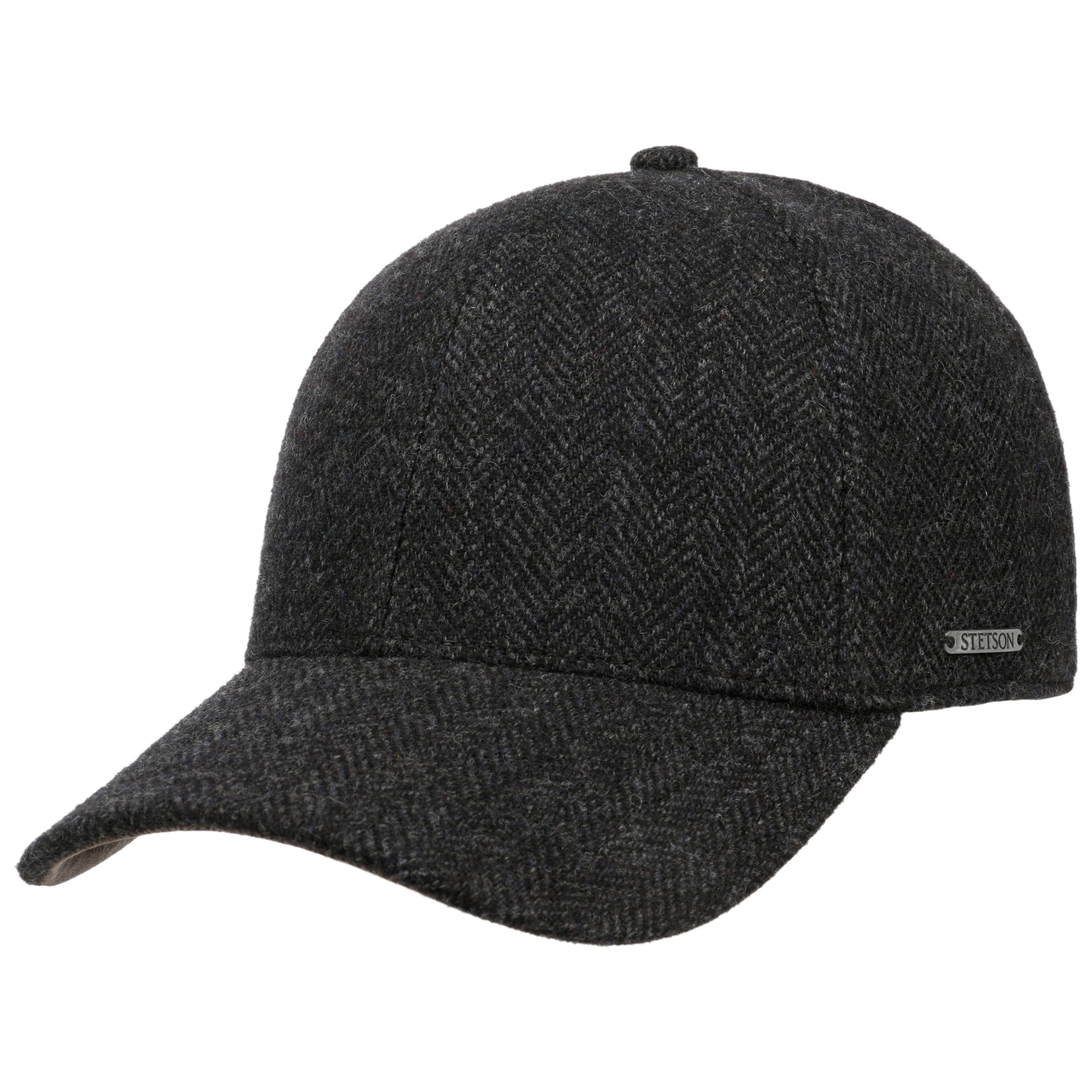 Baseball Cap Wool Herringbone