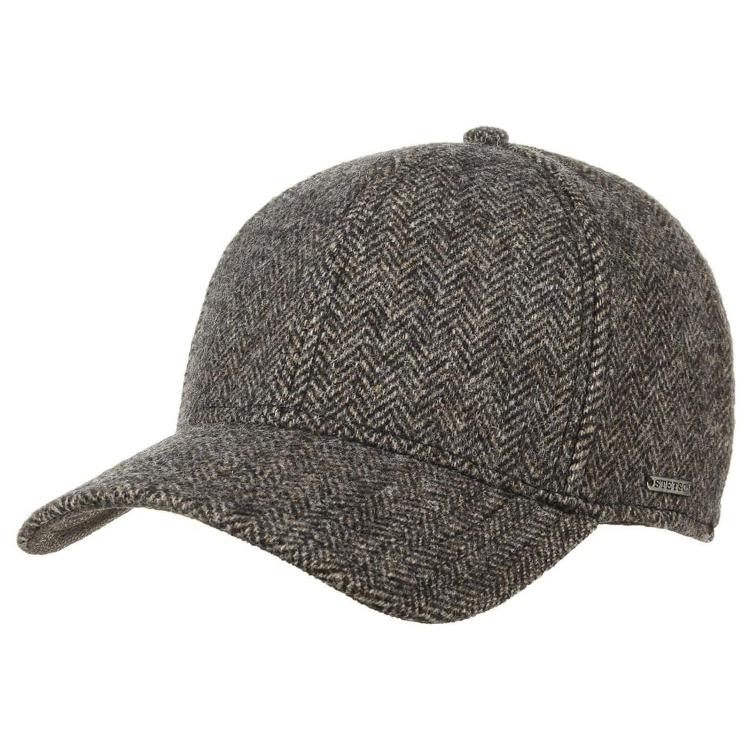 Baseball Cap Wool Herringbone